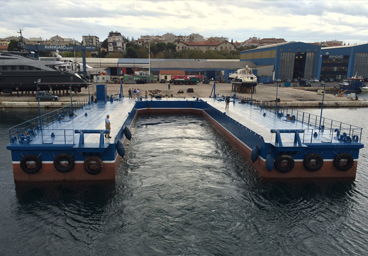 ponton floating dock - yacht
