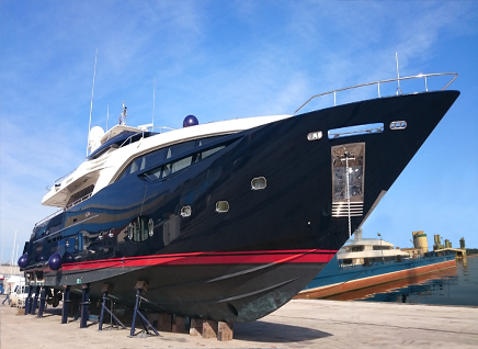 yacht painting in croatia